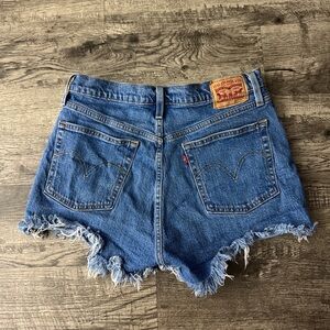 Levi’s 501 Button Fly Denim Cuff Off Shorts
